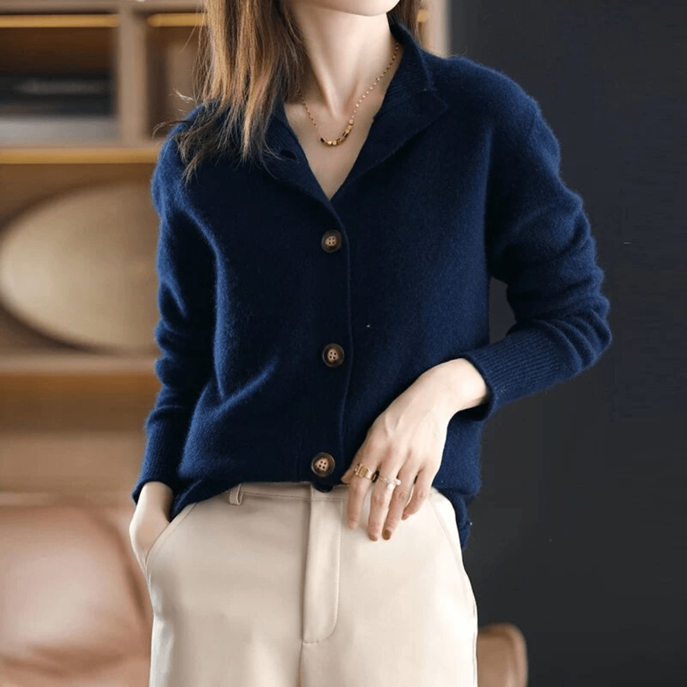 Stylish & cozy Livia women's winter sweater. Warm knit pullover, comfortable long sleeve for casual everyday wear.