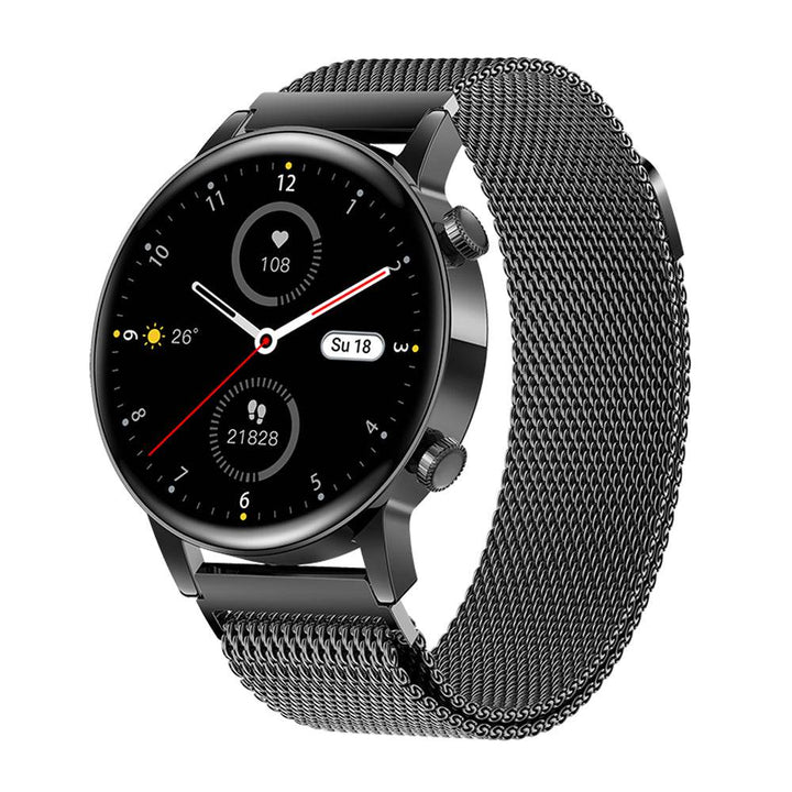 Women's LuxeFit Pulse digital smartwatch with advanced health monitor & activity tracker for active lifestyles.