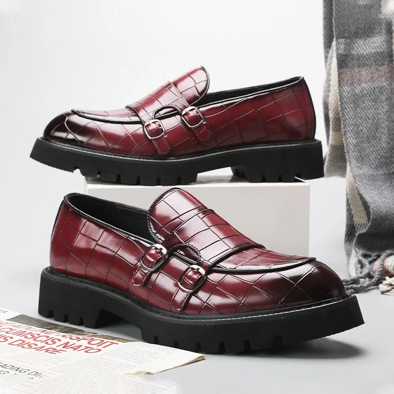Stylish Women's Milano platform loafers with chunky sole & buckle, perfect for modern casual fashion.