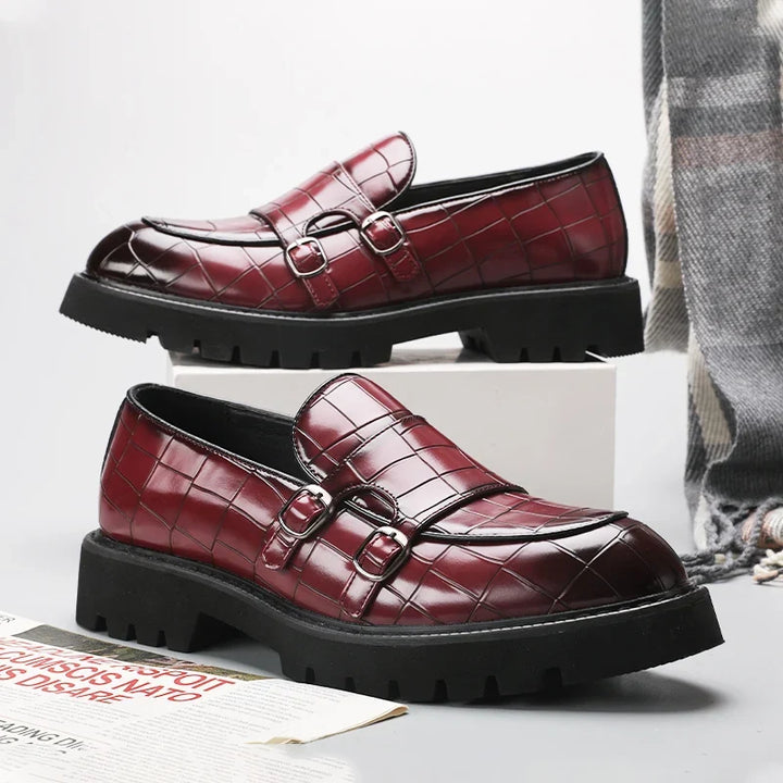 Stylish Women's Milano platform loafers with chunky sole & buckle, perfect for modern casual fashion.