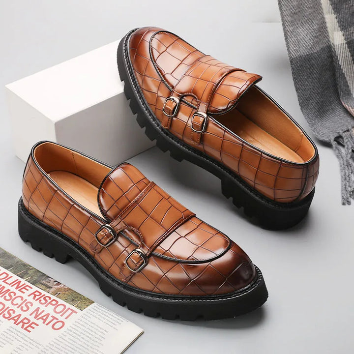 Versatile Milano platform loafers for women, featuring a buckle & comfortable, modern design.