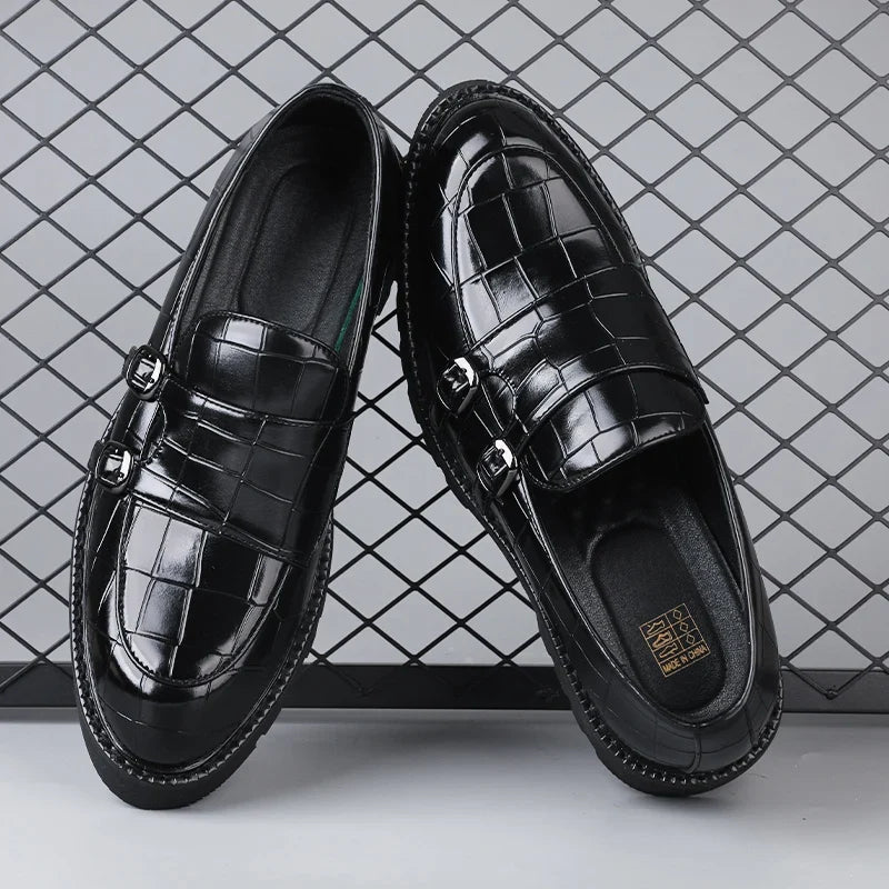 Modern women's platform loafers, offering both style & comfort with a durable chunky sole.