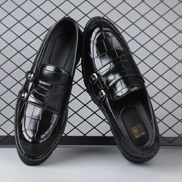 Modern women's platform loafers, offering both style & comfort with a durable chunky sole.
