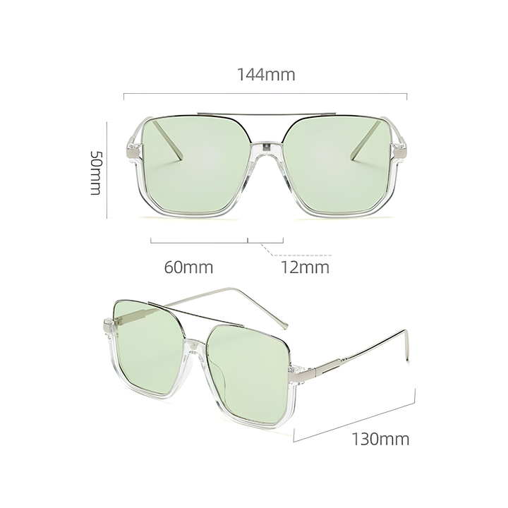 Fashionable women's oversized square sunglasses, perfect accessory for a trendy look & UV eye protection.