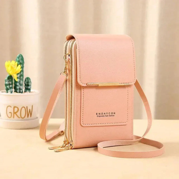 Everyday small purse: Women's crossbody phone bag featuring a convenient touchscreen window. Great for errands.