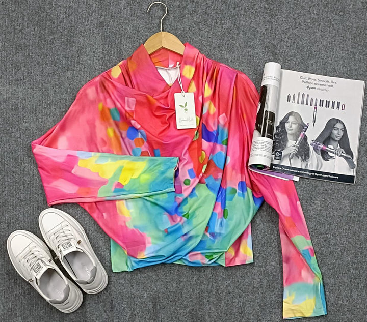 Fashionable women's 'Aurelia' printed sweater, offering stylish comfort for winter and elegant everyday wear.