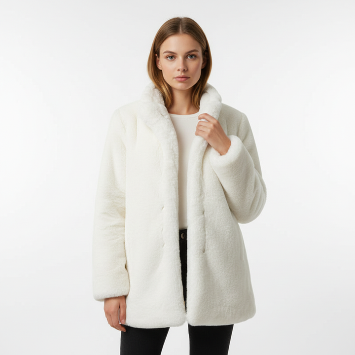 Marlene women's fashion jacket, elegant quilted puffer, high neck