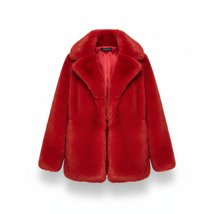 Fashionable women's quilted puffer, high collar, stylish winter jacket