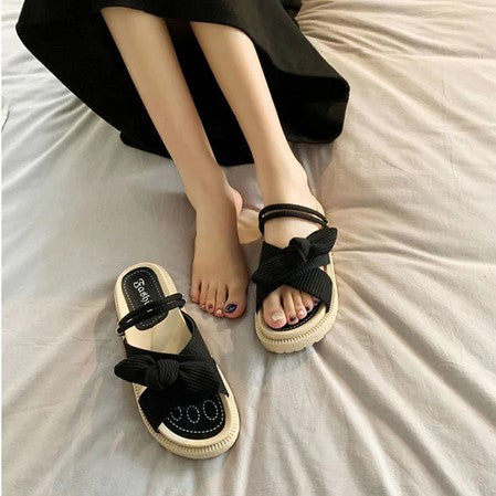 Stylish women's Sienna espadrille wrap sandals. Comfortable summer footwear with chic woven sole.