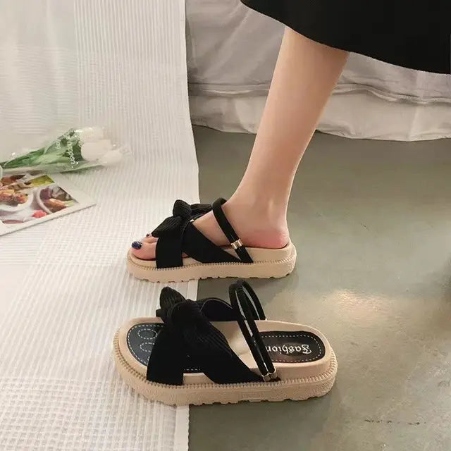 Fashionable women's espadrille sandals. Trendy wrap-around design, perfect for stylish summer outfits & vacation.