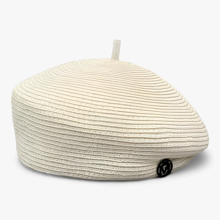 Elegant women's straw fedora, a fashionable summer accessory and travel hat for sunny days