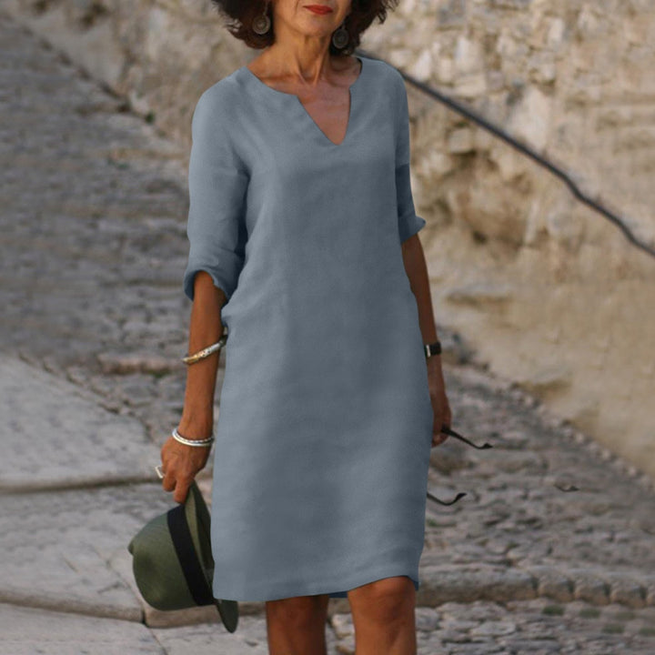 Casual women's summer dress, offering ultimate comfort and versatile style for daily wear.