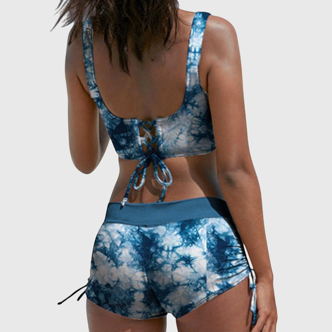 Women's comfortable & stylish bikini set, flattering two-piece swimwear for beach, pool & summer.