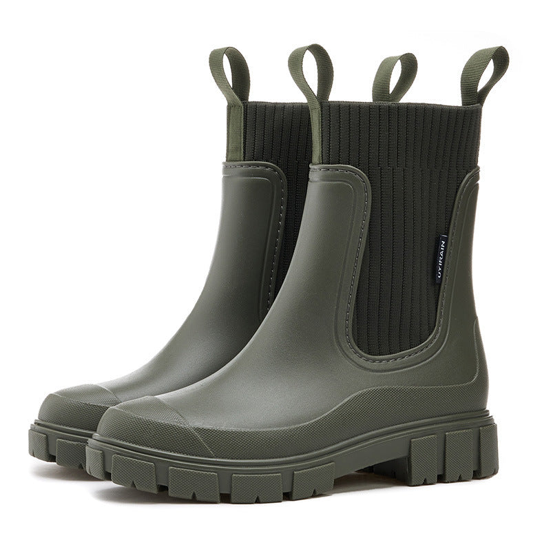 Modern women's comfort boots, fully waterproof & all-weather ready. Stylish and durable rain footwear for women.