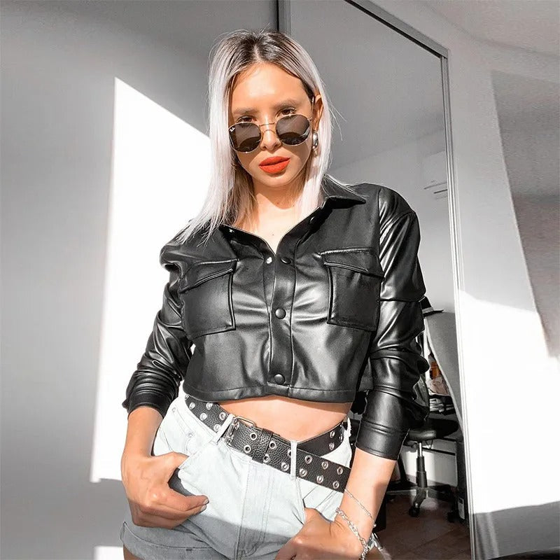 Stylish women's waterproof summer jacket, perfect lightweight outerwear for chic casual fashion. Zip closure.