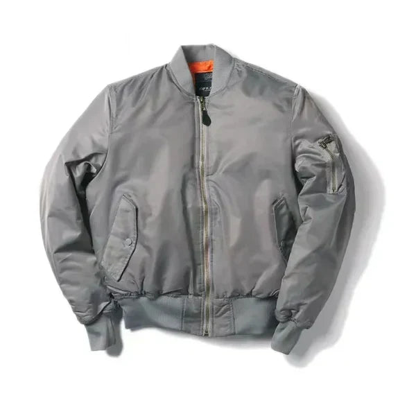 Comfortable women's windproof bomber jacket, providing stylish protection against the elements.