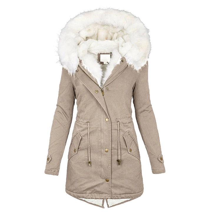 Cozy & durable women's winter coat, ideal for cold weather, offering ultimate warmth and comfort.