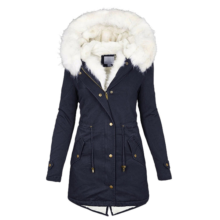 Everyday stylish women's warm winter jacket, designed for cold weather, offering comfort & protection.
