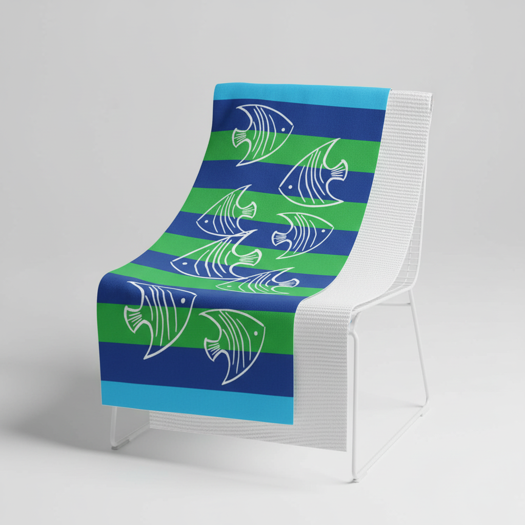 SunFunTowel compact microfiber towel, fitting easily into a small bag, great for active lifestyles