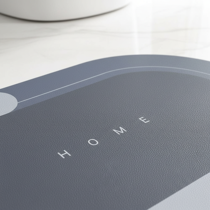 Non-slip backing of a super absorbent quick-dry bath mat for bathroom safety