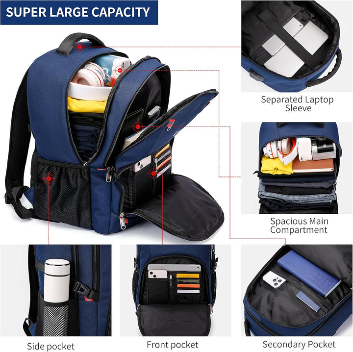 Adventure-ready water-resistant anti-theft backpack with USB port for all your tech essentials