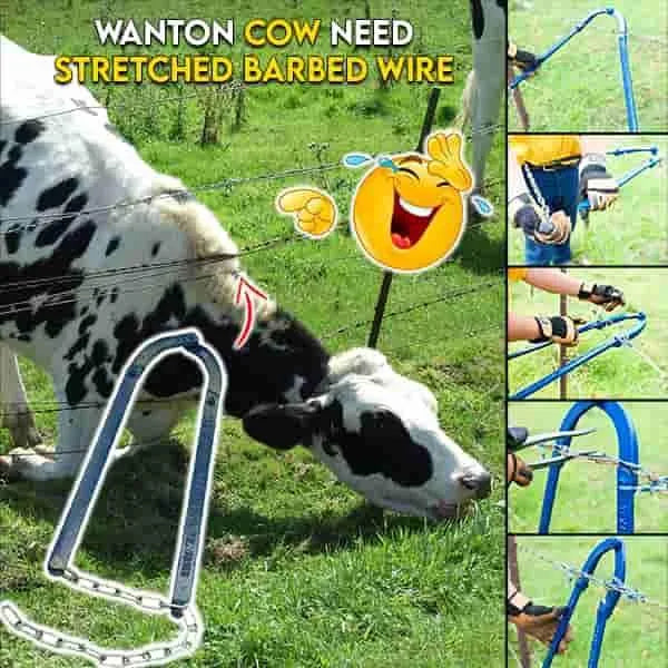 Efficient Texas Fence Fixer, heavy-duty farm & ranch tool for quick wire tensioning & livestock fence repair.
