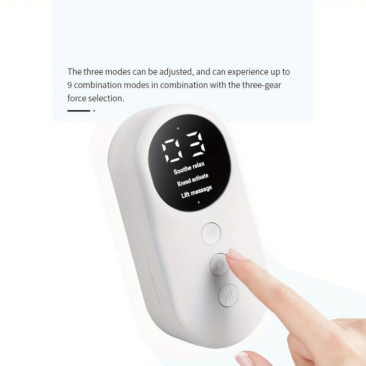 Advanced circulation booster leg massager with therapeutic heat to improve blood flow & reduce leg pain and swelling.