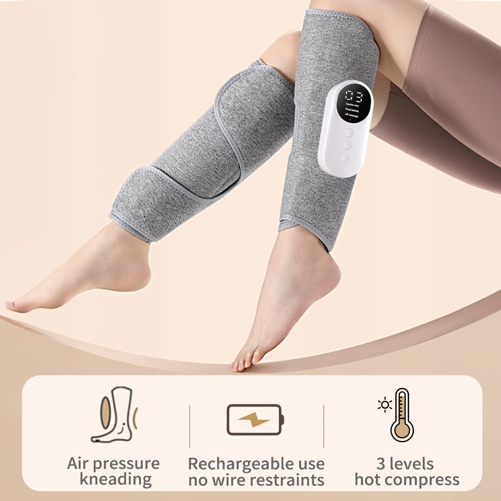 Heated calf massager providing targeted muscle relief & relaxation. Perfect for post-workout recovery & daily use.