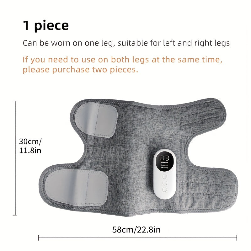 Pain reduction leg massager with heated therapy for soothing tired, aching muscles and enhancing overall well-being.