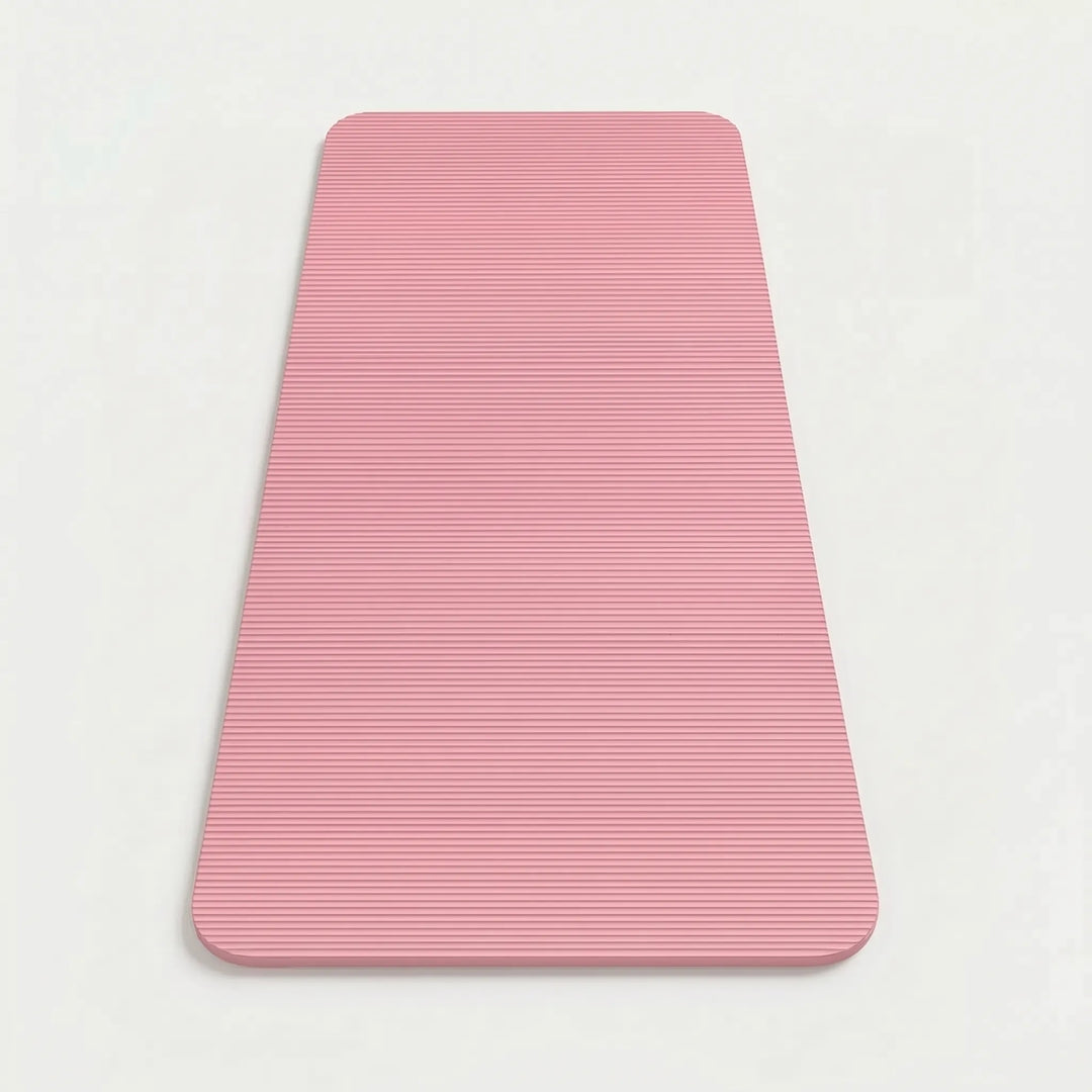 Heavy-duty thick exercise mat for home gym. Non-slip, dense cushioning protects joints during intense workouts.