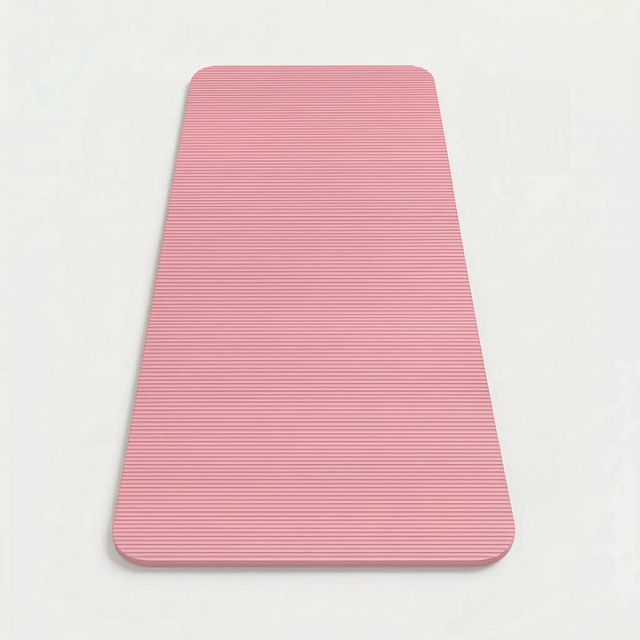 Heavy-duty thick exercise mat for home gym. Non-slip, dense cushioning protects joints during intense workouts.