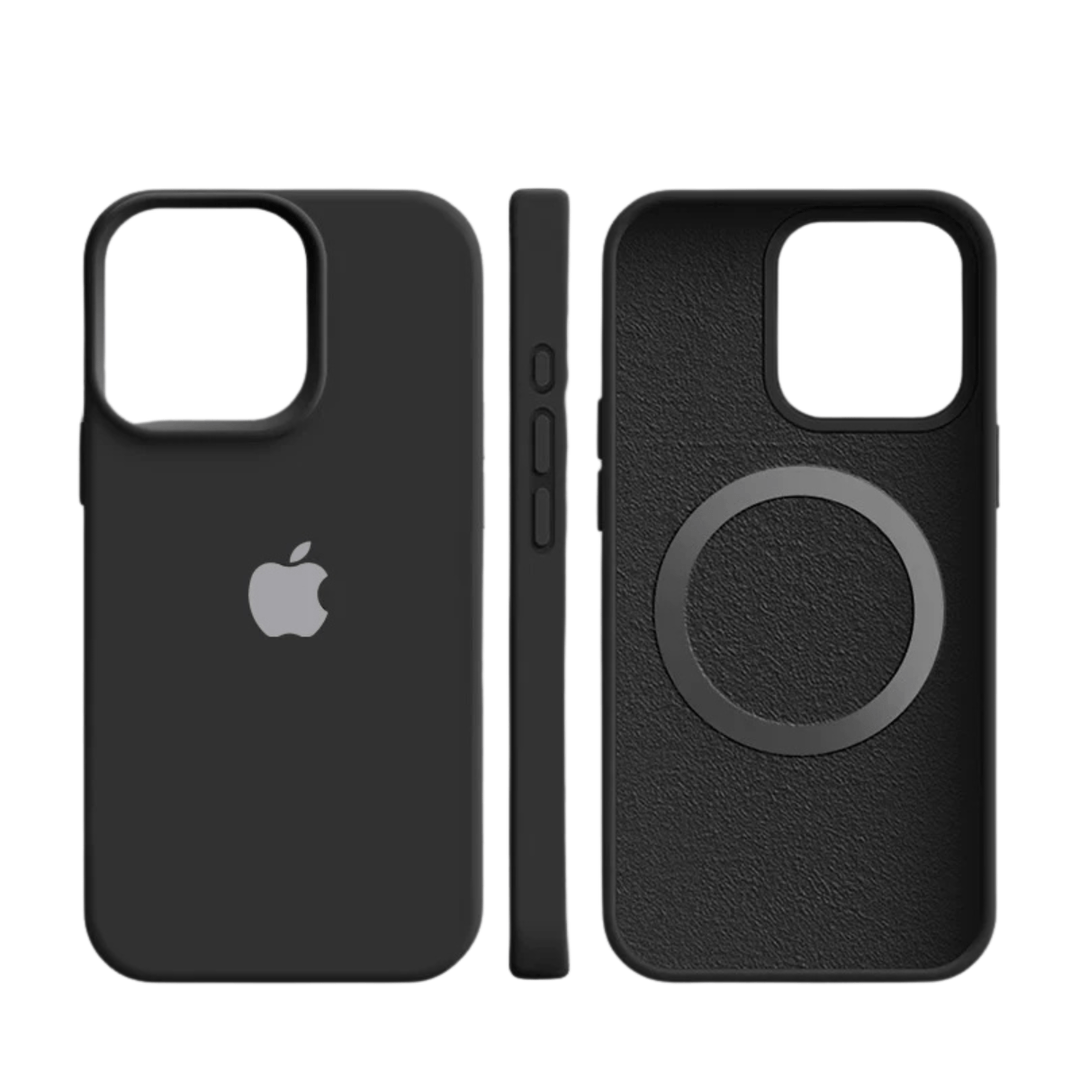 Slim MagSafe compatible silicone iPhone case. Offers durable protection & supports wireless charging.