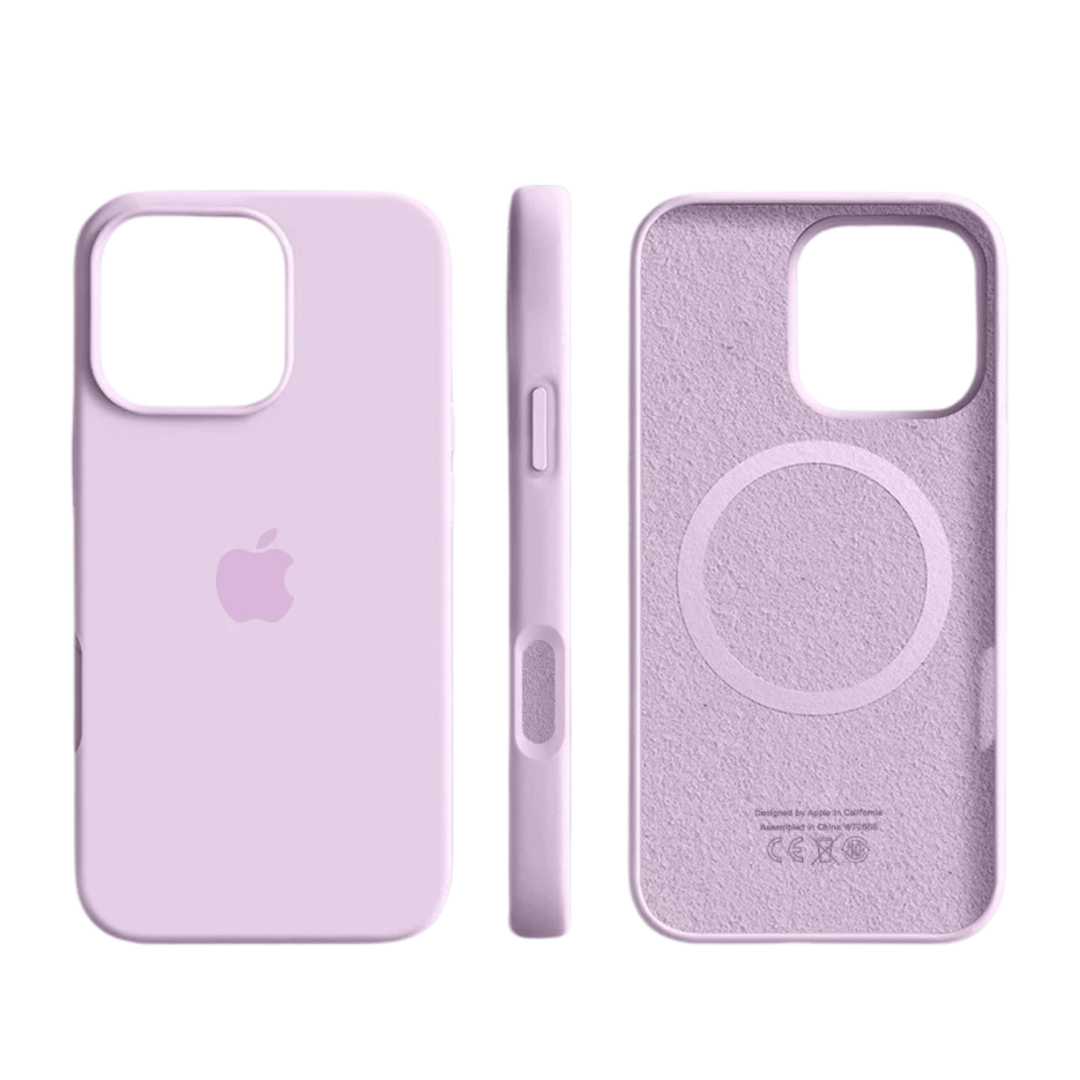 Wireless charging ready magnetic silicone iPhone case. Thin, durable, soft-touch, and MagSafe compatible.