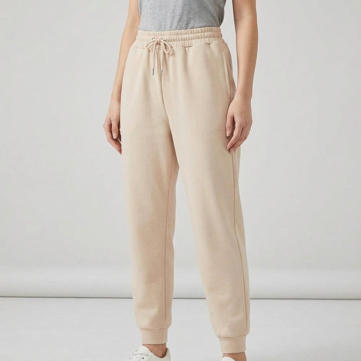 Tiffany women's joggers, soft cotton blend, folded neatly, showcasing the quality of the fabric