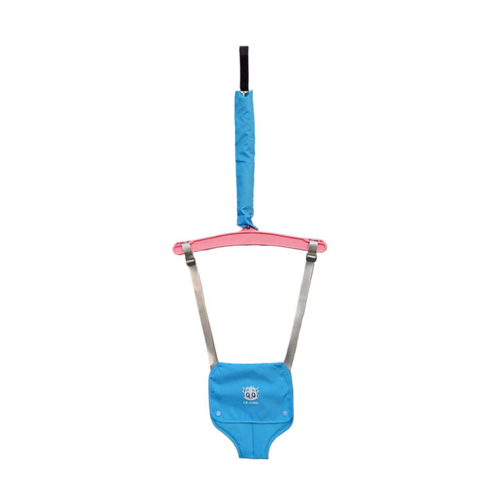 Baby door jumper & swing developing motor skills; TinyBouncer infant activity for active play and baby exercise.