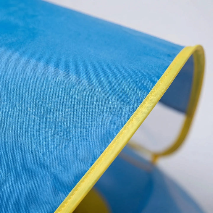 Toddler sun canopy pool float, a vacation essential & fun water toy for safe summer baby swim & relaxation.