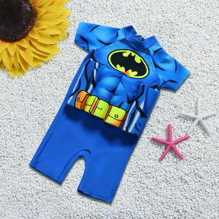 Adjustable toddler swim vest with UV protection, built-in shorts, for safe and happy pool days.