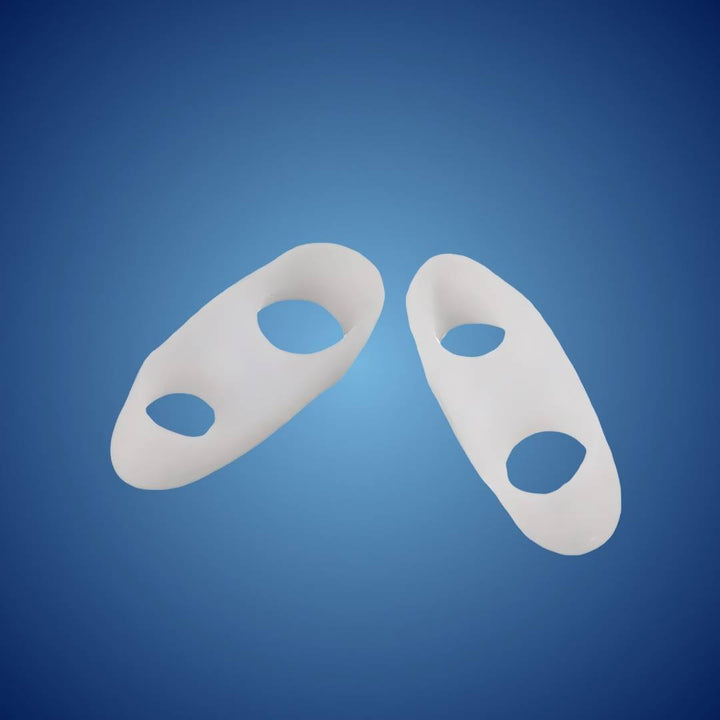 Soft silicone ToeGuard toe spacers for bunion and hammertoe. Provides comfortable orthopedic support & foot care.