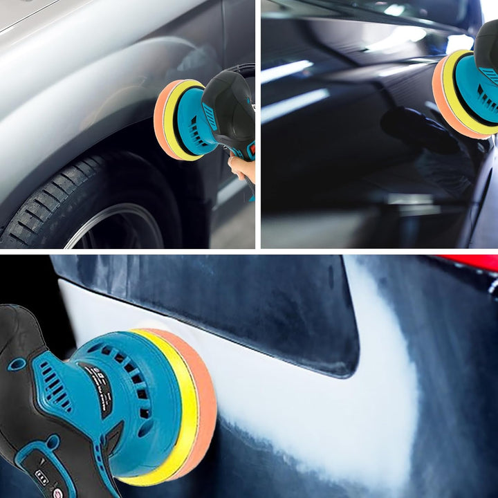 Torvex car polisher for waxing and buffing, and grinding with 8 speeds