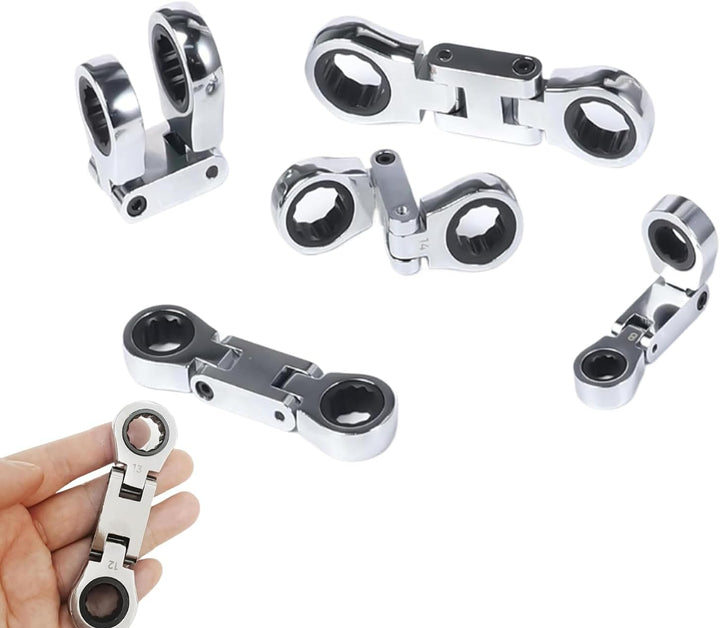 Torvex double drive flex head ratcheting wrench for versatile mechanics and DIY repair tasks.