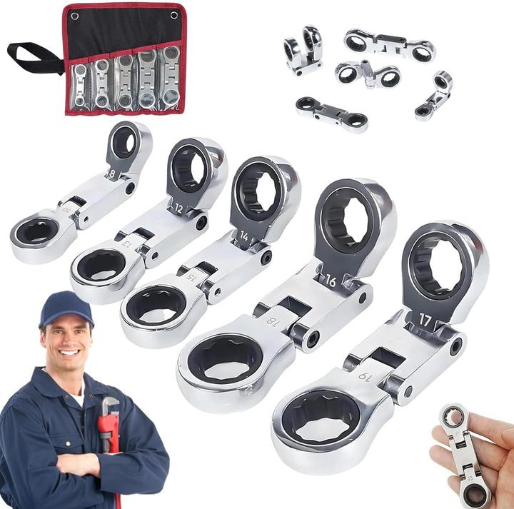 Torvex double drive wrench, showcasing its unique flex head design for enhanced accessibility in repairs.