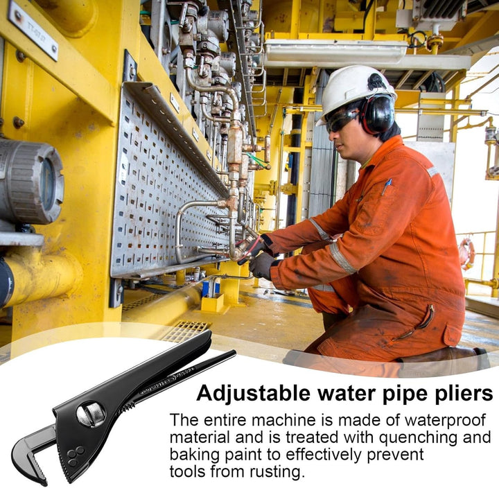Ergonomic non-slip handle of Torvix adjustable water pump pliers for comfortable use
