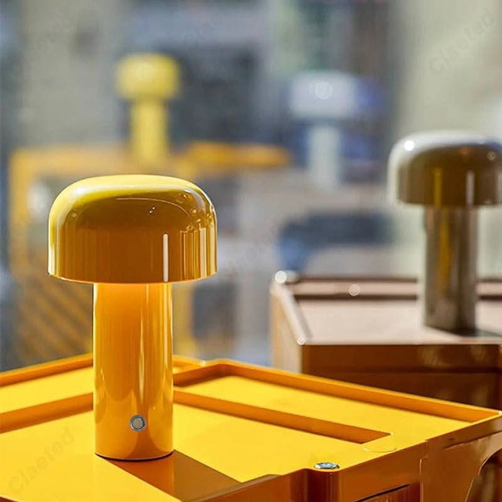 TOUCHGLOW USB Table Lamp: Modern, portable accent light for contemporary room decor.