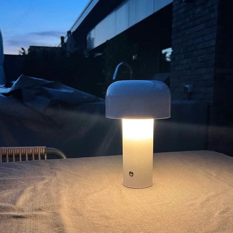 USB powered LED table lamp with touch control for easy brightness adjustment.