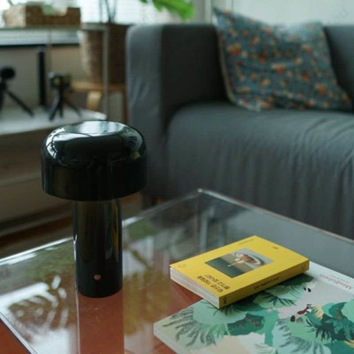Stylish modern accent light, perfect for ambient lighting and room decor on any table.