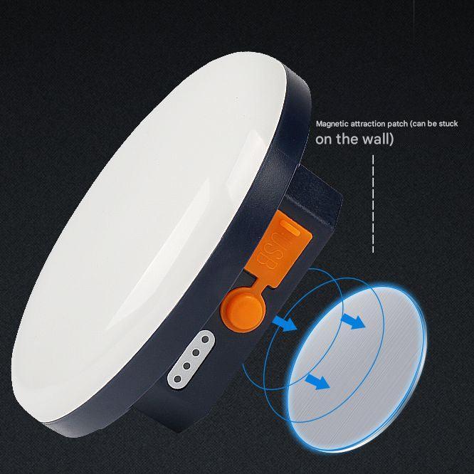 TrailCharge hiking accessory: a durable power bank and bright LED lamp, ideal for any outdoor activity.