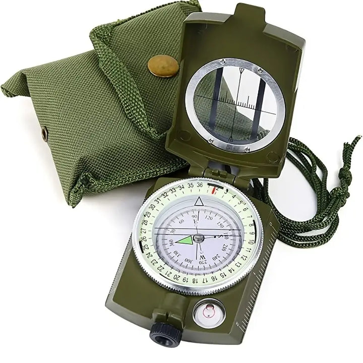 TrailGuide professional compass for outdoor survival, hiking & camping. Durable, military-grade & glow-in-dark navigation.