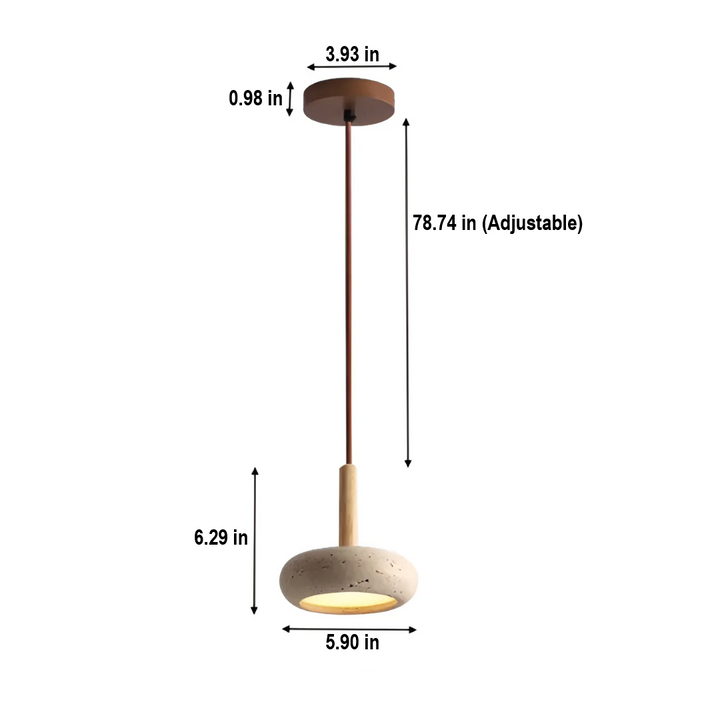 Enhance home decor with TranquilHalo LED Japanese style pendant light. Modern, tranquil ambient ceiling lamp.