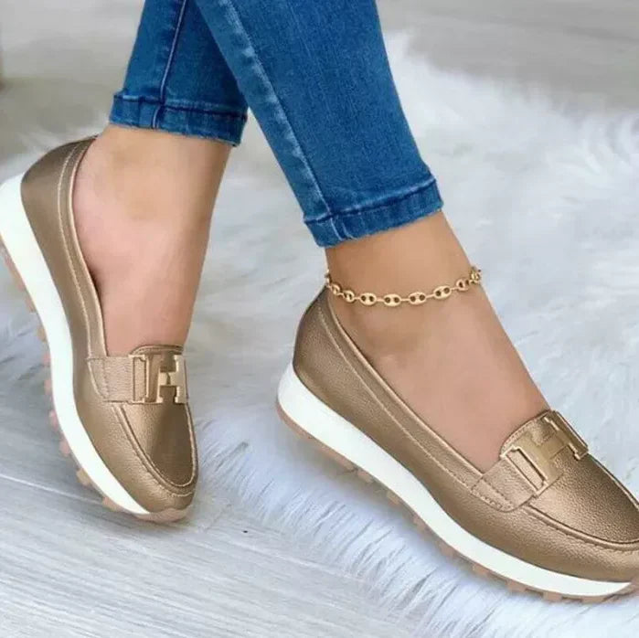Supportive women's orthopedic walking shoes, designed for daily comfort & trendy style.