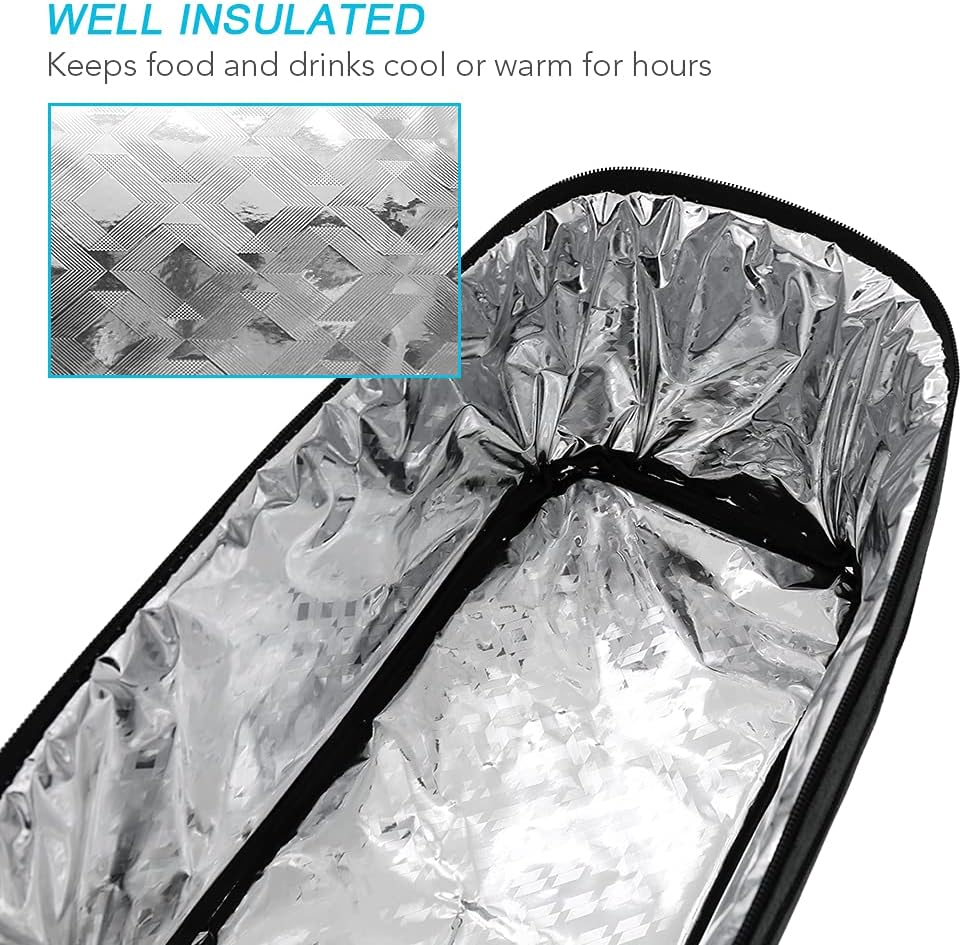 Durable 8L bike trunk bag with insulation and shoulder strap, ideal for cycling storage